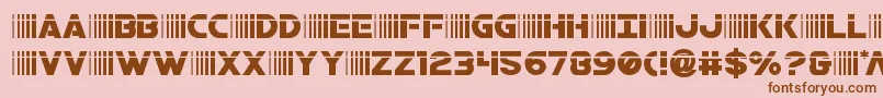 bamflaser Font – Brown Fonts on Pink Background