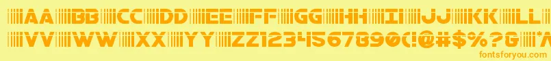 bamflaser Font – Orange Fonts on Yellow Background