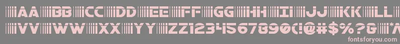 bamflaser Font – Pink Fonts on Gray Background