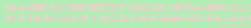 bamflaser Font – Pink Fonts on Green Background