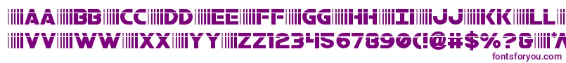 bamflaser Font – Purple Fonts on White Background