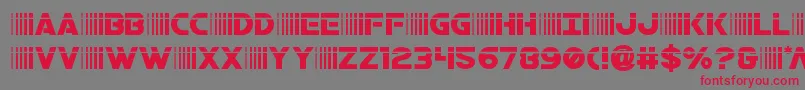 bamflaser Font – Red Fonts on Gray Background