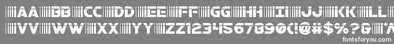 bamflaser Font – White Fonts on Gray Background
