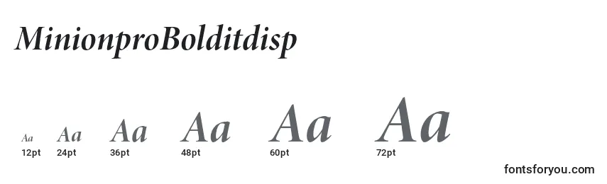 MinionproBolditdisp Font Sizes
