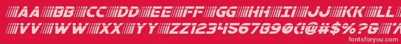 bamflaserital Font – Pink Fonts on Red Background