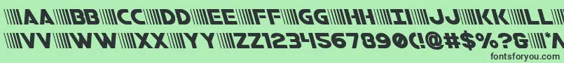 bamfleft Font – Black Fonts on Green Background