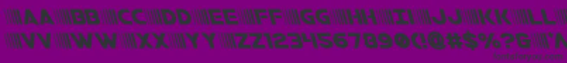 bamfleft Font – Black Fonts on Purple Background