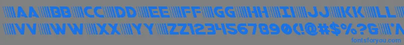 bamfleft-fontti – siniset fontit harmaalla taustalla