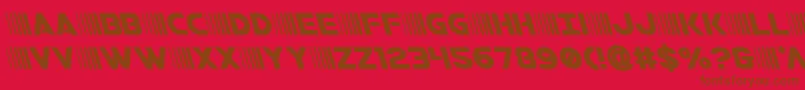 Police bamfleft – polices brunes sur fond rouge