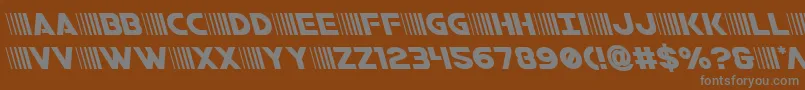 bamfleft Font – Gray Fonts on Brown Background