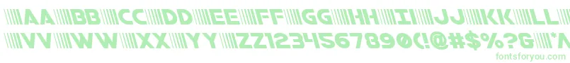 bamfleft Font – Green Fonts on White Background