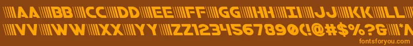 bamfleft Font – Orange Fonts on Brown Background