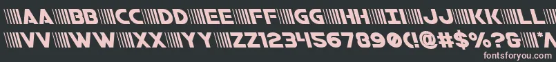 bamfleft Font – Pink Fonts on Black Background