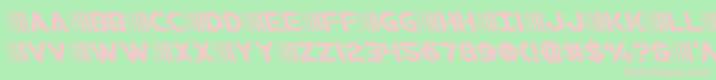 bamfleft Font – Pink Fonts on Green Background