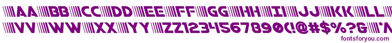 Шрифт bamfleft – фиолетовые шрифты на белом фоне