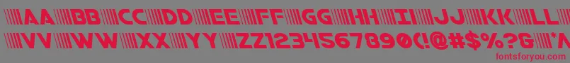 bamfleft Font – Red Fonts on Gray Background