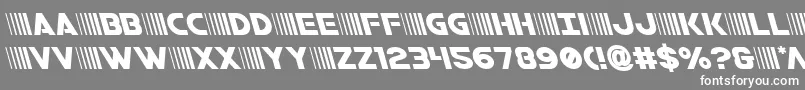 bamfleft Font – White Fonts on Gray Background