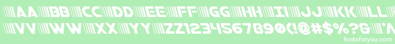 bamfleft Font – White Fonts on Green Background
