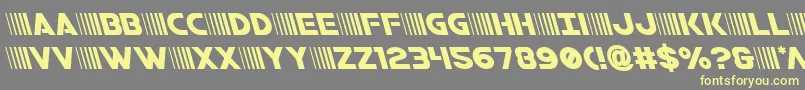Fonte bamfleft – fontes amarelas em um fundo cinza