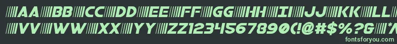 bamfsemital Font – Green Fonts on Black Background