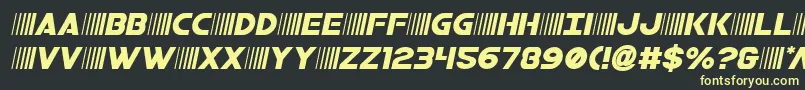 bamfsemital Font – Yellow Fonts on Black Background