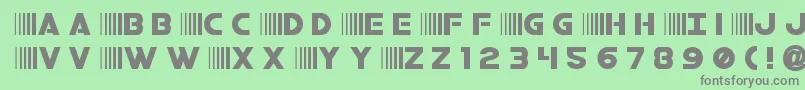 bamftitle Font – Gray Fonts on Green Background