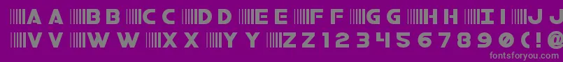 bamftitle Font – Gray Fonts on Purple Background
