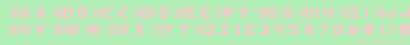 bamftitle Font – Pink Fonts on Green Background