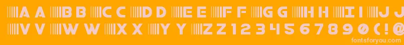 bamftitle Font – Pink Fonts on Orange Background