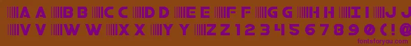 bamftitle Font – Purple Fonts on Brown Background