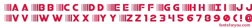 Czcionka bamftitle – czerwone czcionki na białym tle