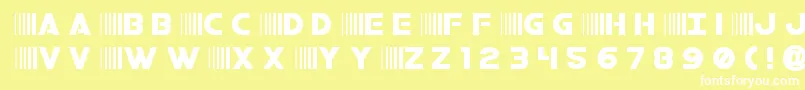 bamftitle Font – White Fonts on Yellow Background