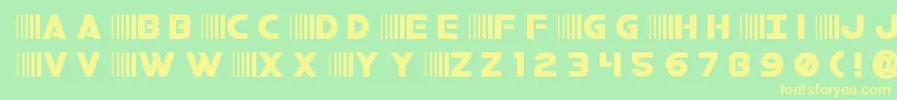 bamftitle Font – Yellow Fonts on Green Background