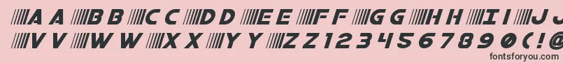 bamftitleital Font – Black Fonts on Pink Background