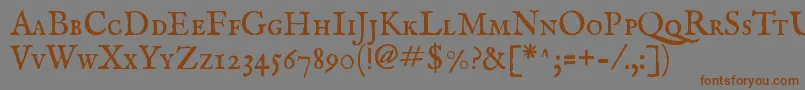 More about Imfeensc28p Font Imfeensc28p Font – Brown Fonts on Gray Background