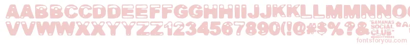 Bananas Social Club Font – Pink Fonts on White Background