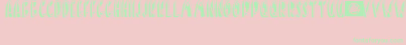 BANDA NEIRA Font – Green Fonts on Pink Background