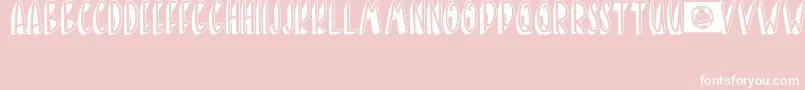 BANDA NEIRA Font – White Fonts on Pink Background