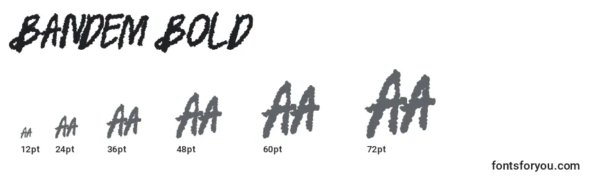 BANDEM BOLD Font Sizes