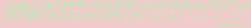 BANDEM SHADOW Font – Green Fonts on Pink Background