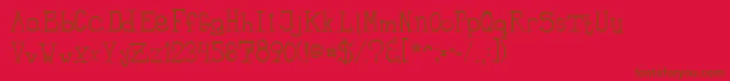Lisätietoja BANDIT-fontista BANDIT-fontti – ruskeat fontit punaisella taustalla