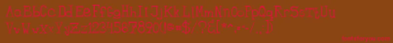 BANDIT Font – Red Fonts on Brown Background