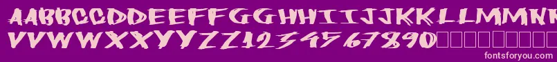 Шрифт Heavyload – розовые шрифты на фиолетовом фоне