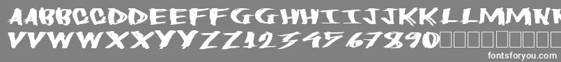 Heavyload Font – White Fonts on Gray Background