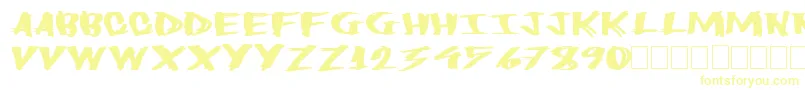 Czcionka Heavyload – żółte czcionki