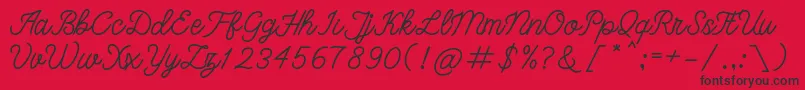 bangkar Font – Black Fonts on Red Background