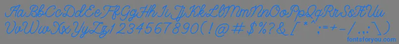 bangkar Font – Blue Fonts on Gray Background