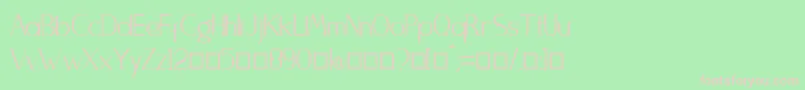 Bangunan Font – Pink Fonts on Green Background