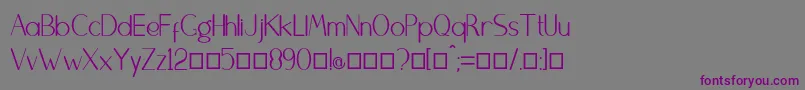 Bangunan Font – Purple Fonts on Gray Background