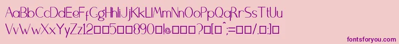 Bangunan Font – Purple Fonts on Pink Background